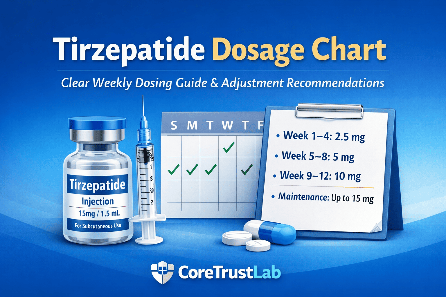 Tirzepatide Dosage Chart: Clear Weekly Dosing Guide and Adjustment Recommendations