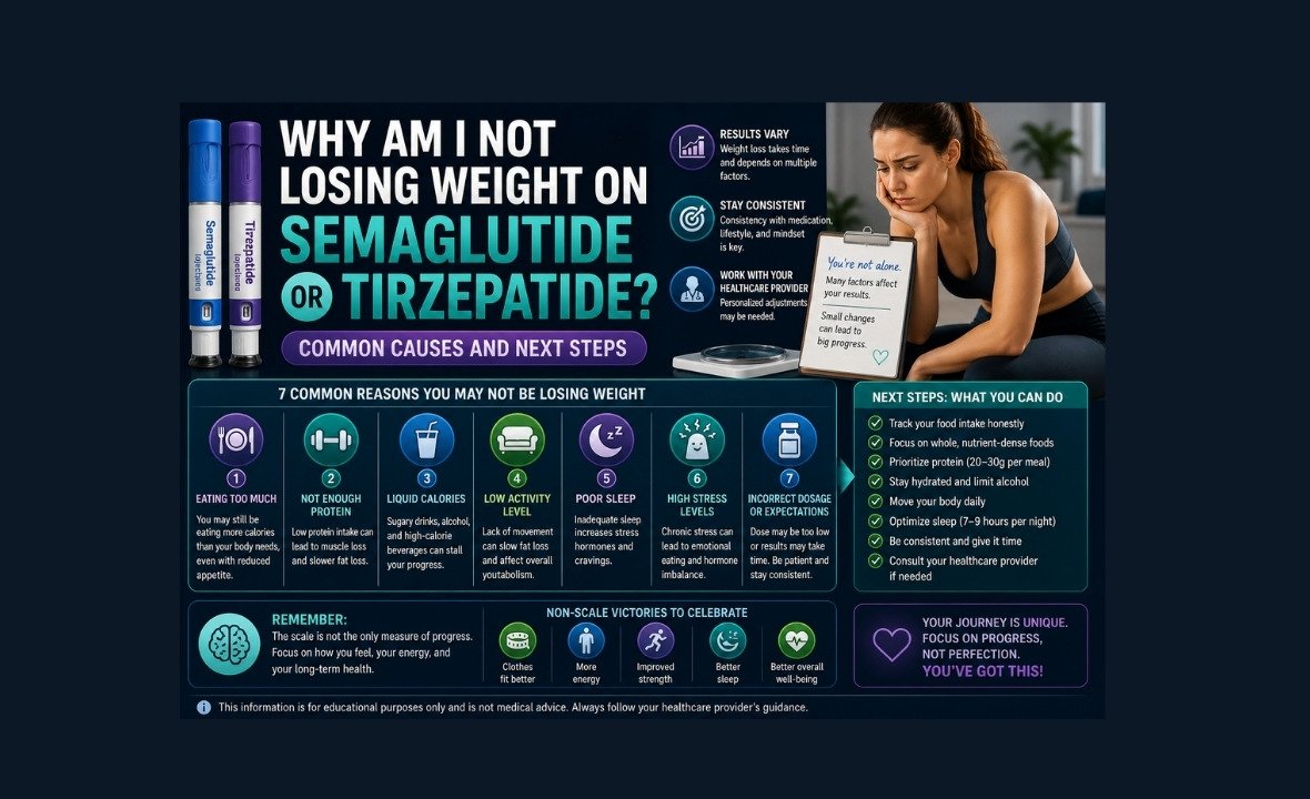 Why Am I Not Losing Weight on Semaglutide or Tirzepatide? Common Causes and Next Steps