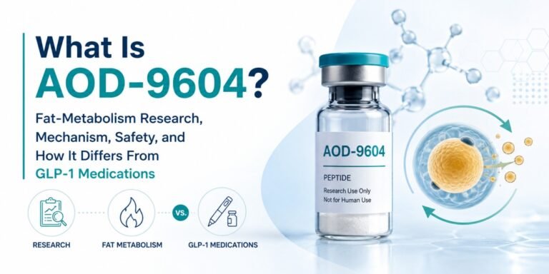 What Is AOD-9604? Mechanism, Fat Metabolism Research & GLP-1 Comparison