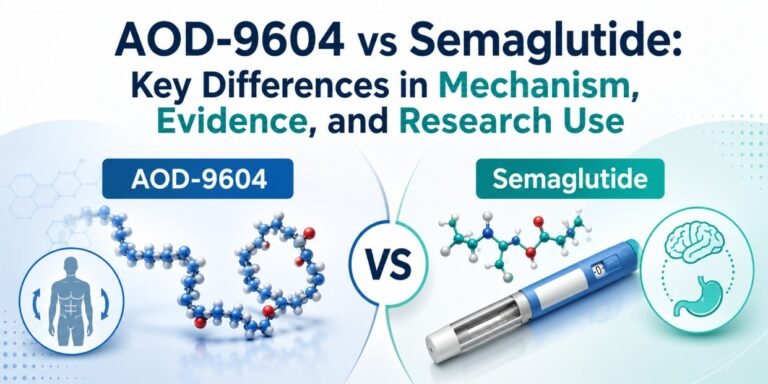 AOD-9604 vs Semaglutide: Mechanism, Evidence & Research Use